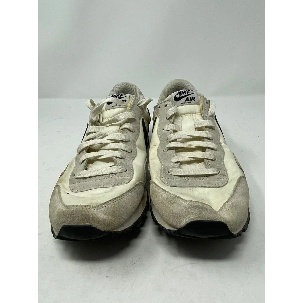 Nike Air Pegasus 83 Mens Sail Black Retro Running Shoes DH8229-100 Size 11